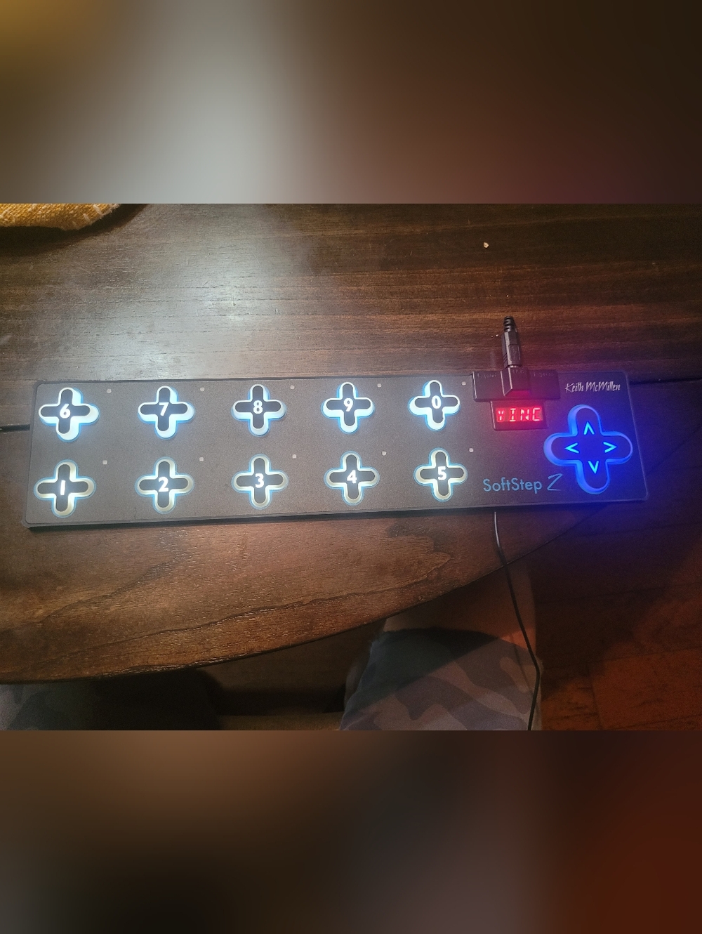 2 MIDI Foot Controller - Black with Blue Backlight - SoftStep 2 Keith McMillen